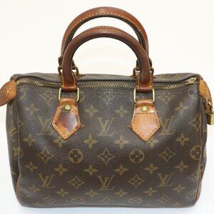 Louis Vuitton Speedy Leather Handbag - Brown *READ*